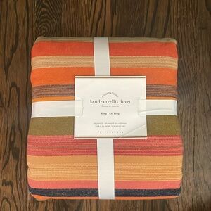 Kendra Trellis duvet king Pottery Barn